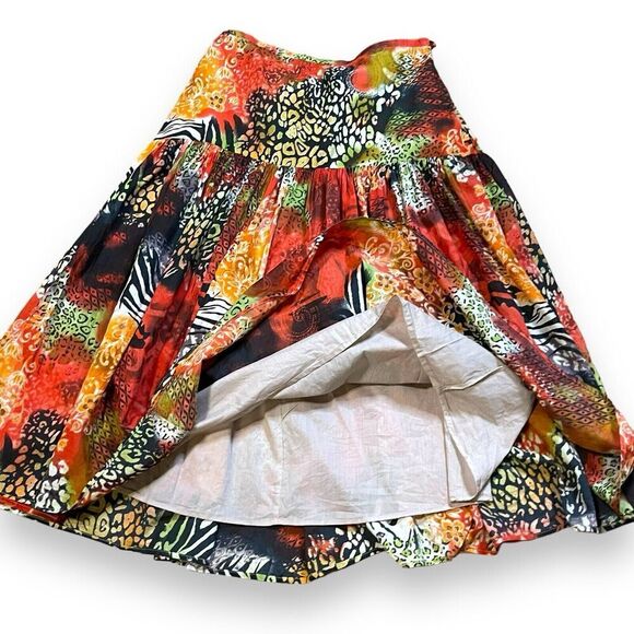 New Direction Maxi Skirt Women's M Stretch Waist Boho Hippie Warm Fall Colors - Picture 2 of 10